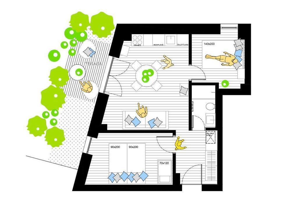 Misko Apartamentai Juodkrantė Стая снимка